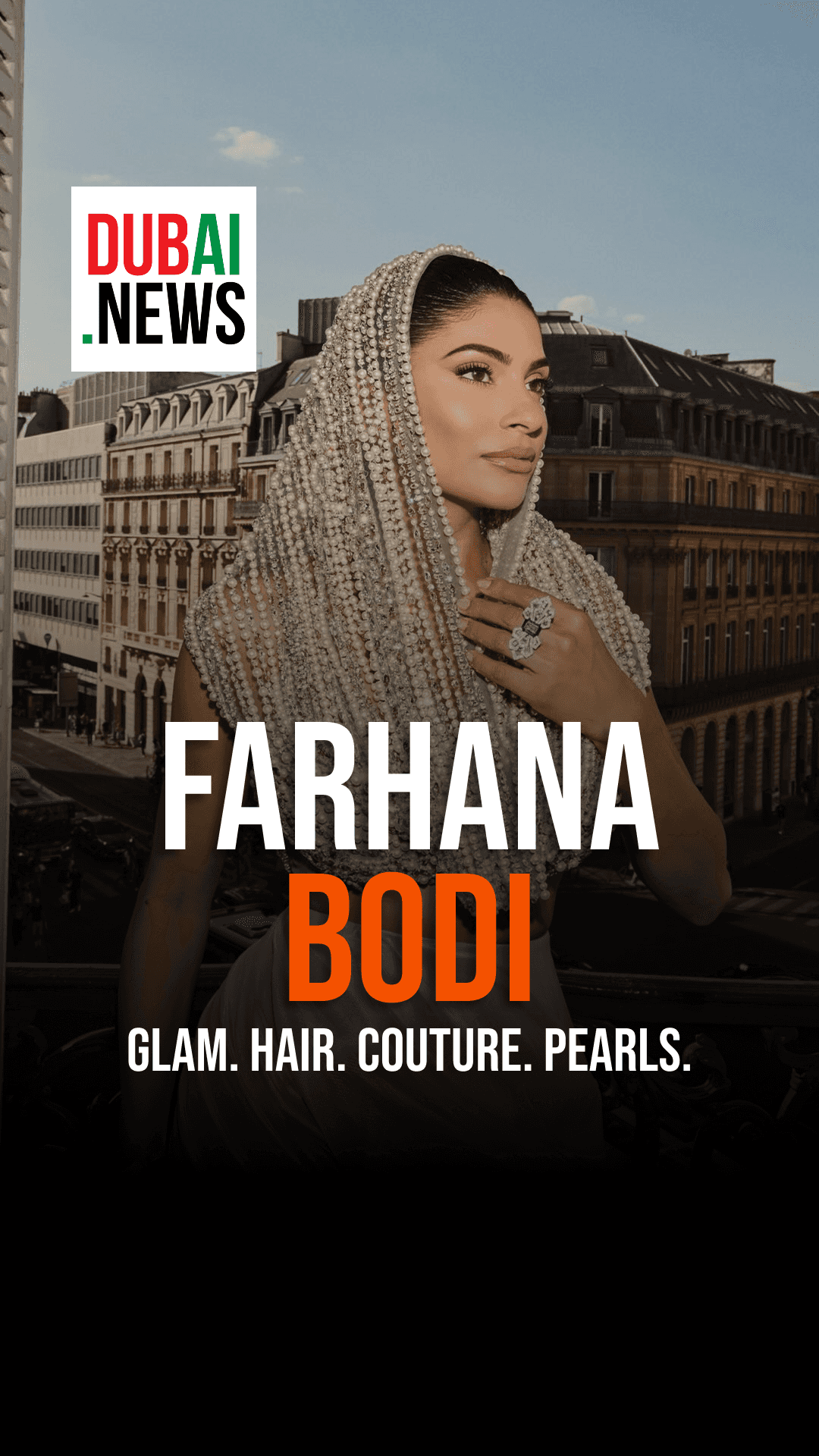 Farhana Bodi Stuns in Pearl-Draped Couture for Manish Malhotra's Paris Debut