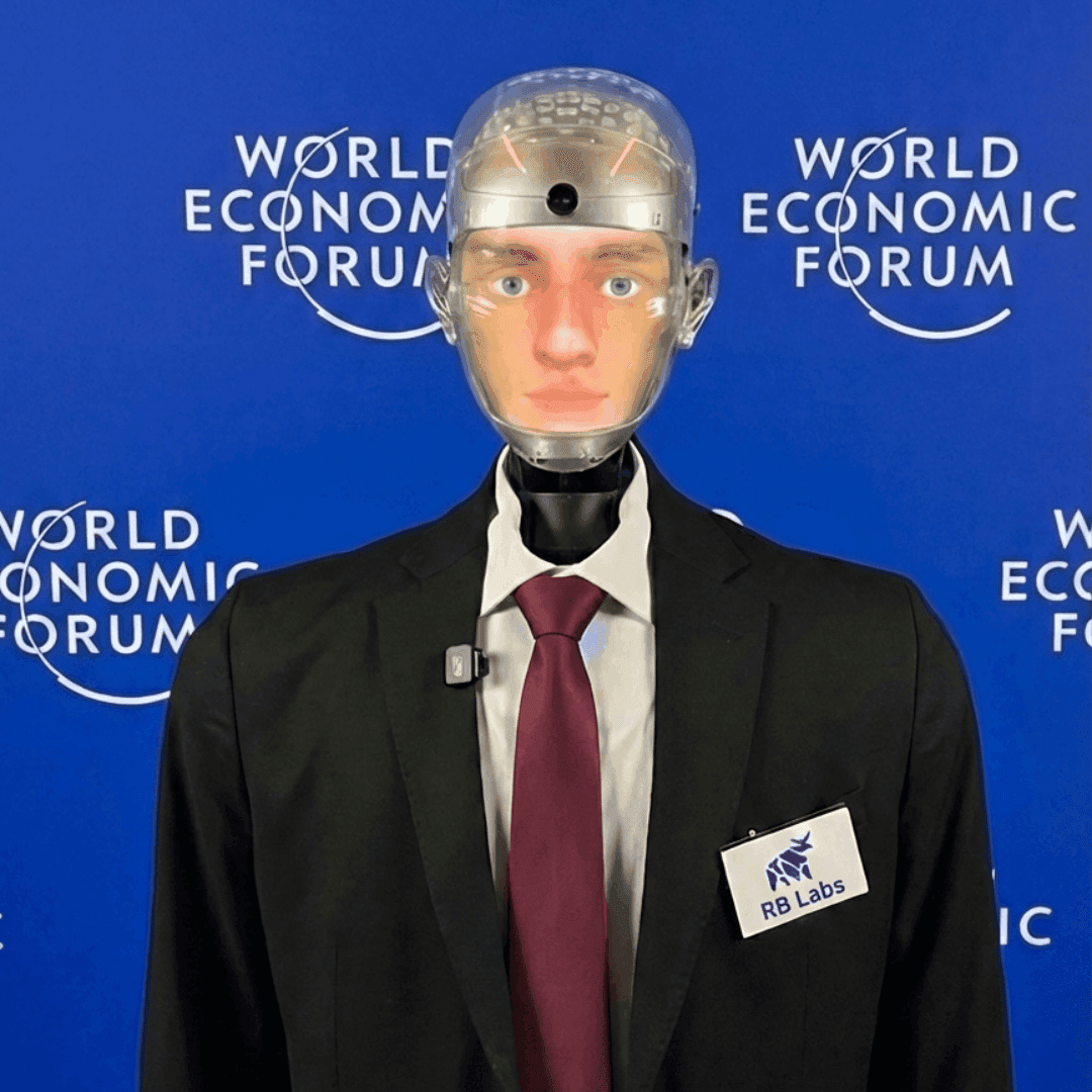 Robert the Robot at the World Economic Forum in Davos
