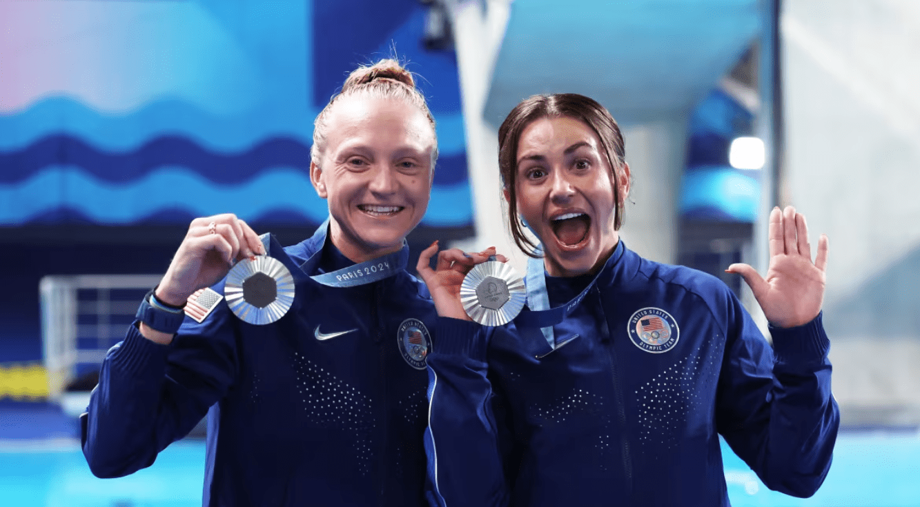 ‘Cook’N Bacon’ Diving Duo Secure First U.S. Medal in Paris with Silver in Women’s Synchronized 3-Meter