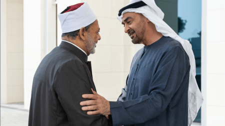 President Sheikh Mohamed and Grand Imam of Al Azhar Discuss Co-Existence and Peace