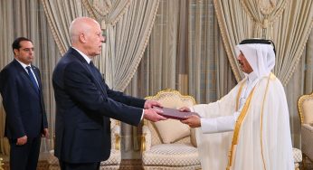 Tunisian President Kais Saied Welcomes Qatar’s New Ambassador