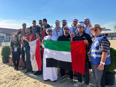 UAE Equestrian Team Wins Bronze at International Tent Pegging Championship