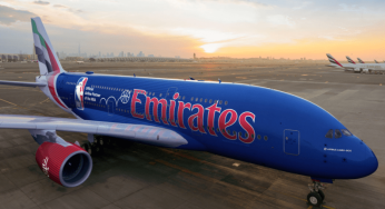 Emirates Unveils Bold NBA-Themed Livery Ahead of Emirates NBA Cup