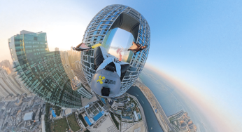 Skydive Dubai Athletes Make History with Iconic Wingsuit Flight on UAE National Day