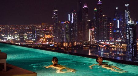 AURA Skypool Welcomes Families for the First Time with Night Swims for Kids
