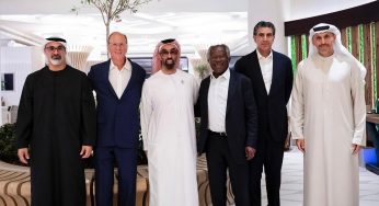 His Highness Shiekh Khaled bin Mohammed bin Zayed Al Nahyan meets Blackrock Larry Fink.