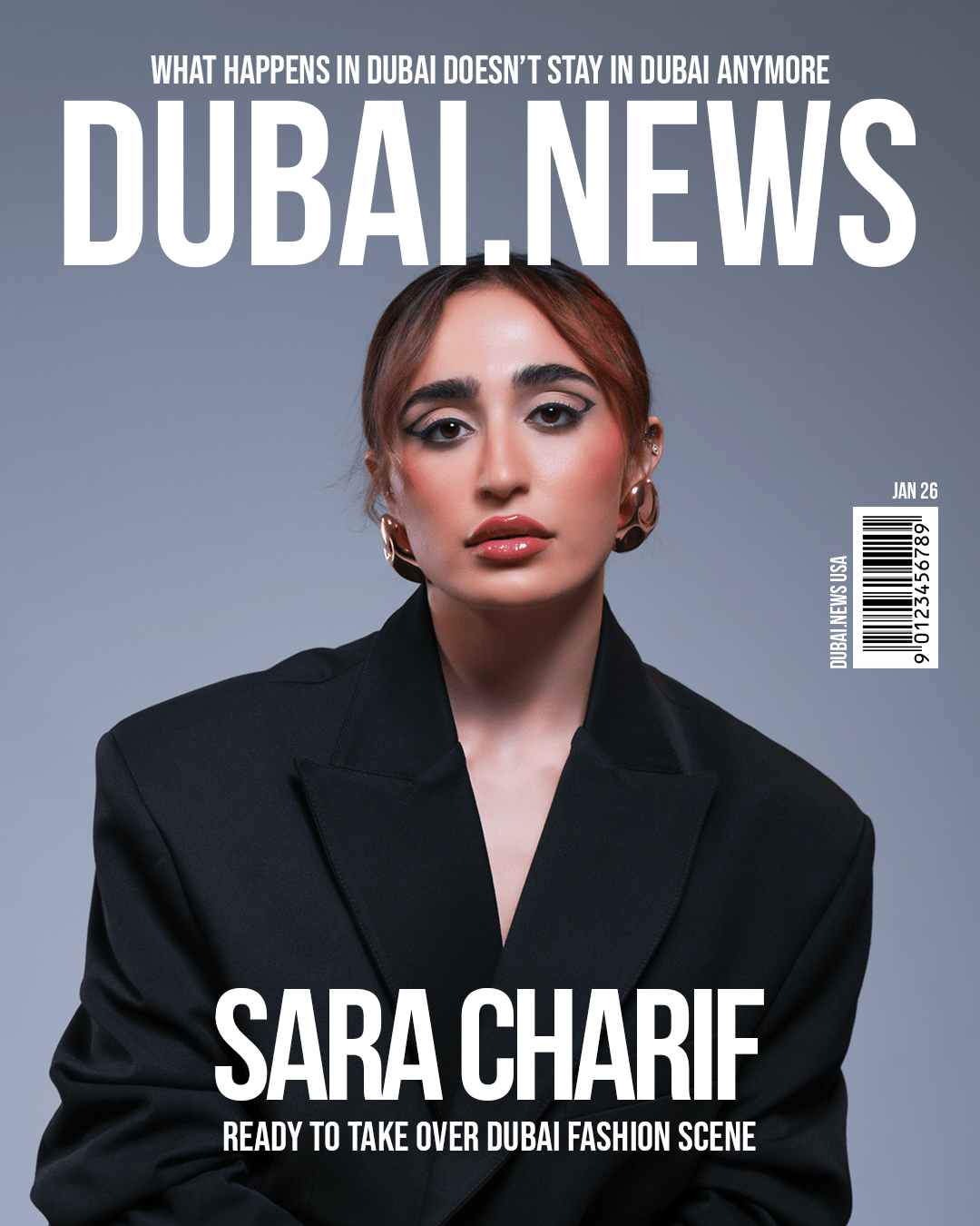 Spotlight Cover in Dubai.News for Fashion Designer Sara Charif