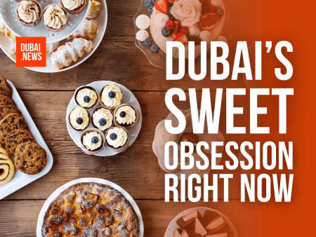 Eating Cake in Dubai