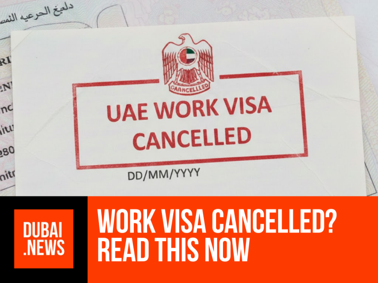 UAE Work Visa Cancelled