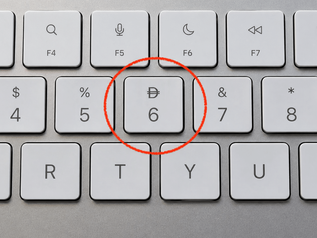 UAE Dirham Symbol on Keyboard