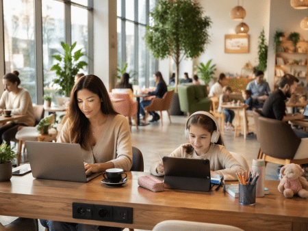 Work Friendly Café For Parents And Kids