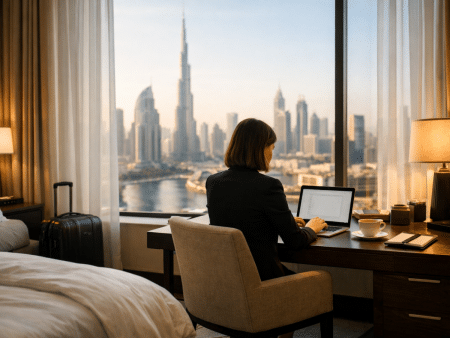 Dubai work from hotel